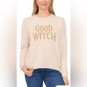 NWT Vince Camuto Cream 'Good Witch' Sweater